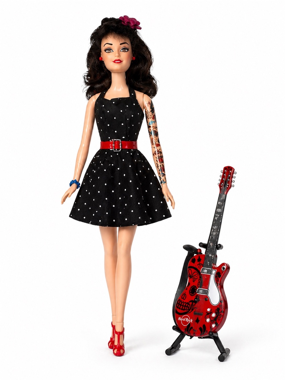 Hard Rock Cafe Limited Edition Barbie Doll NRFB w Guitar Pin - RARE FIND - Picture 5 of 5
